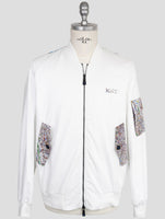 Kiton Knt White Cotton Coat
