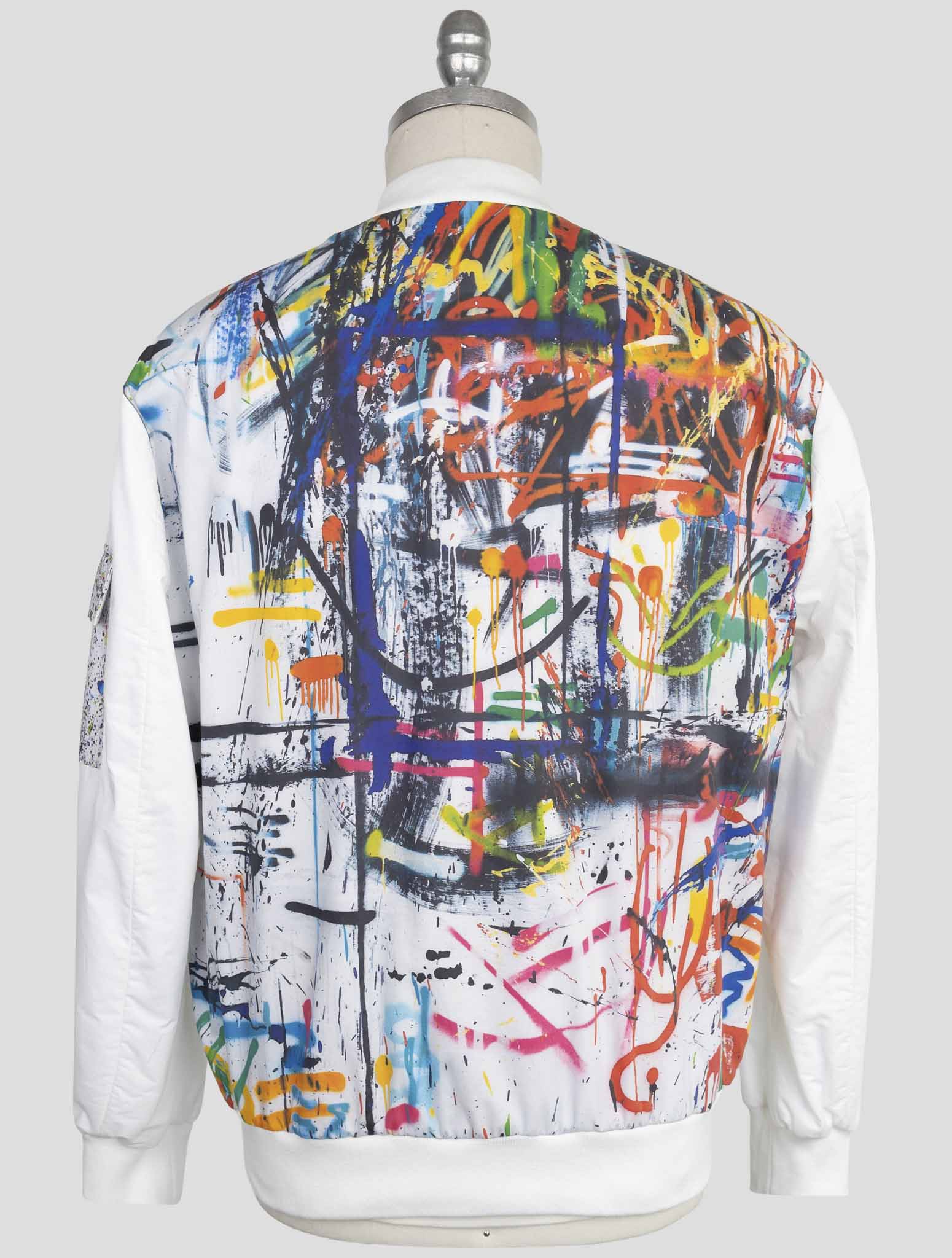 Kiton Knt White Cotton Coat