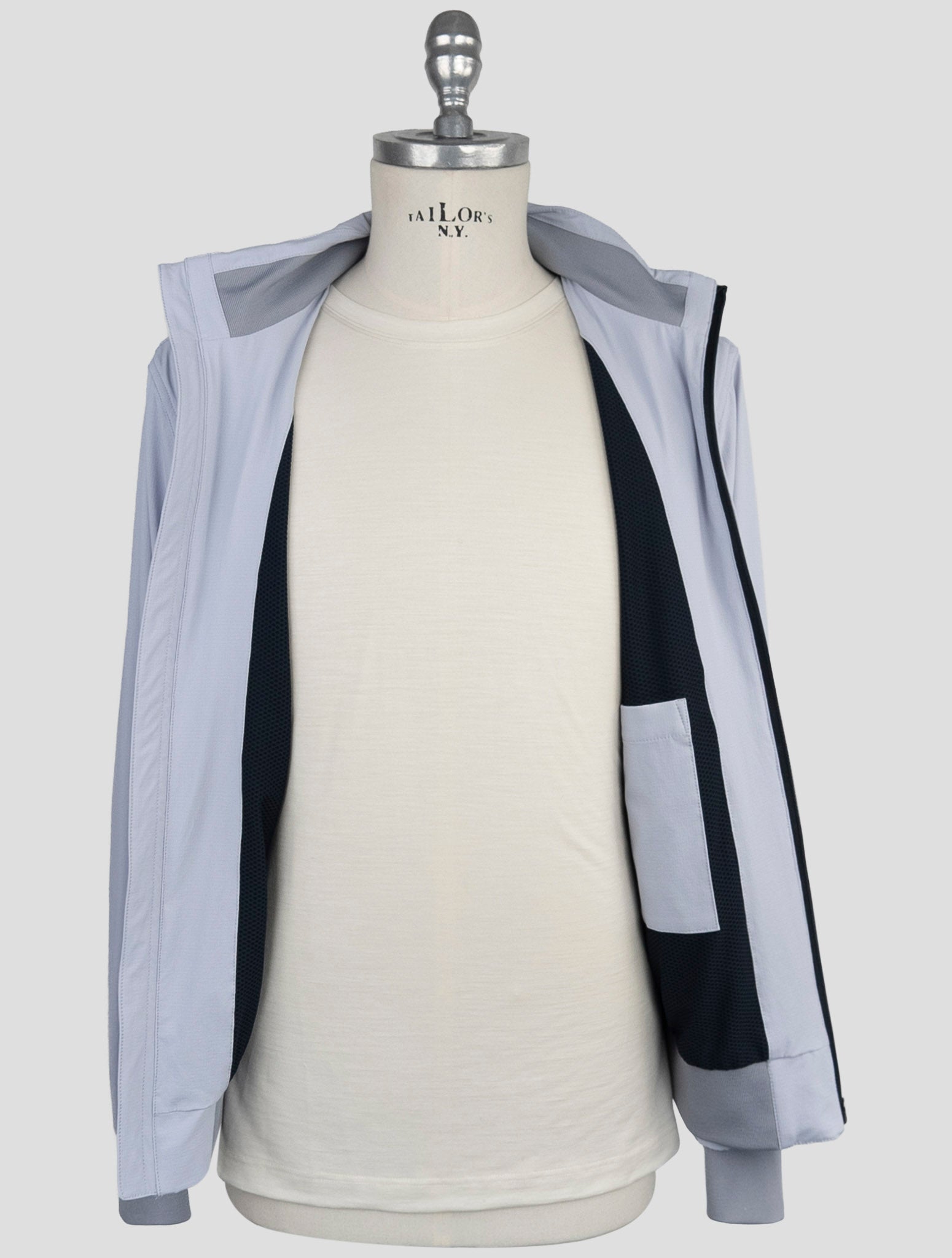 Kiton Light Gray Pa Ea Coat