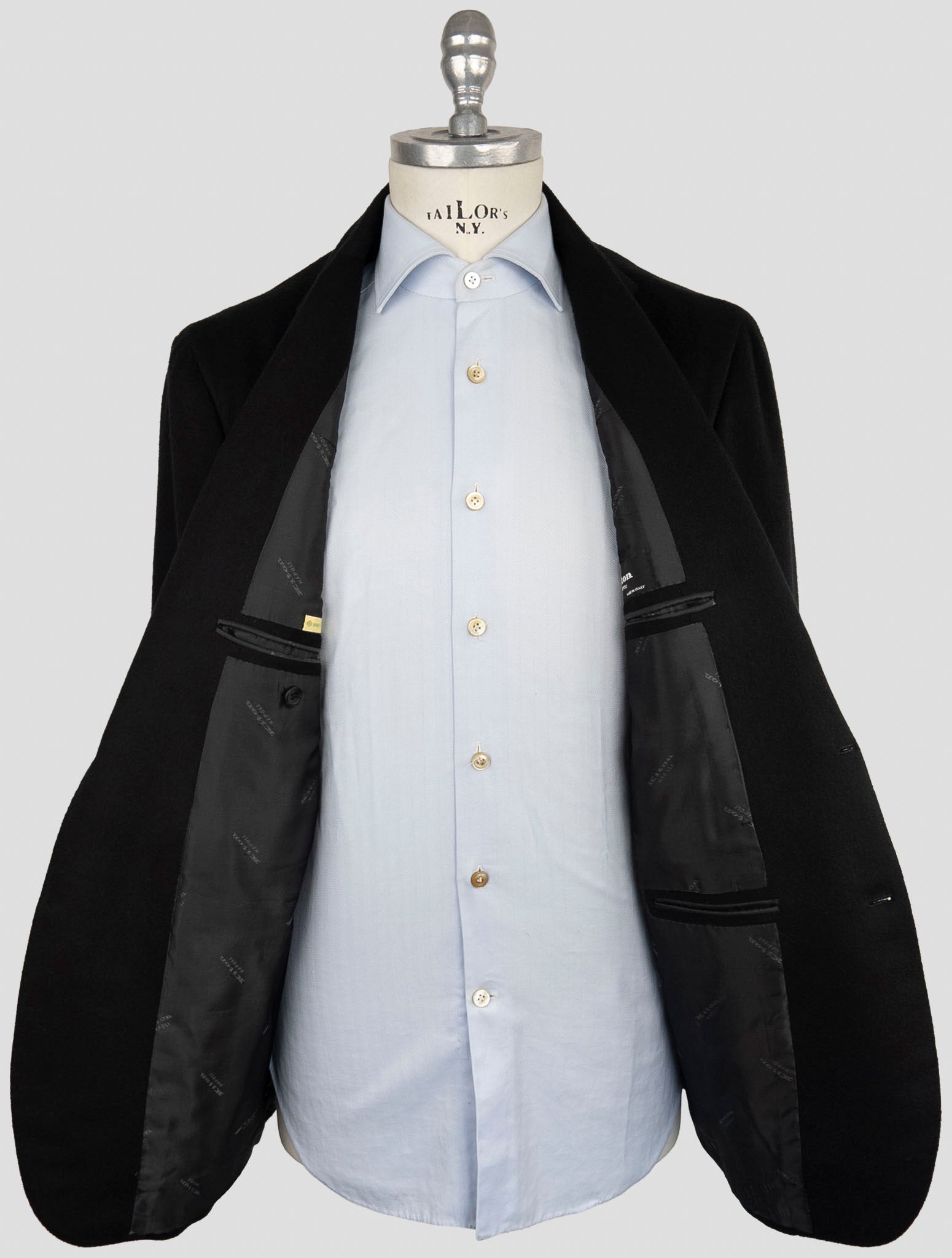 Kiton Black Cashmere Blazer