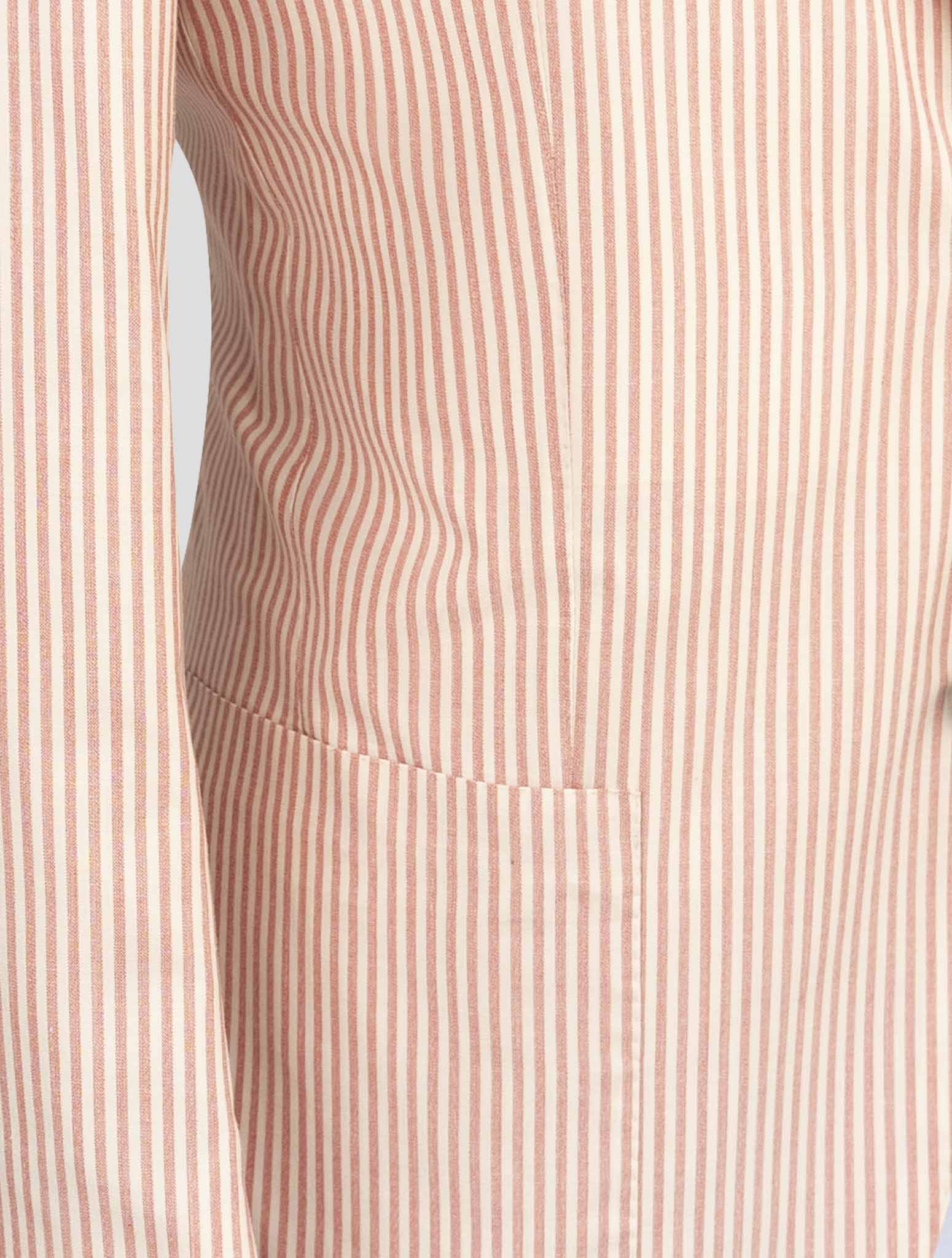 Kiton Pink White Cashmere Silk Lienn Blazer