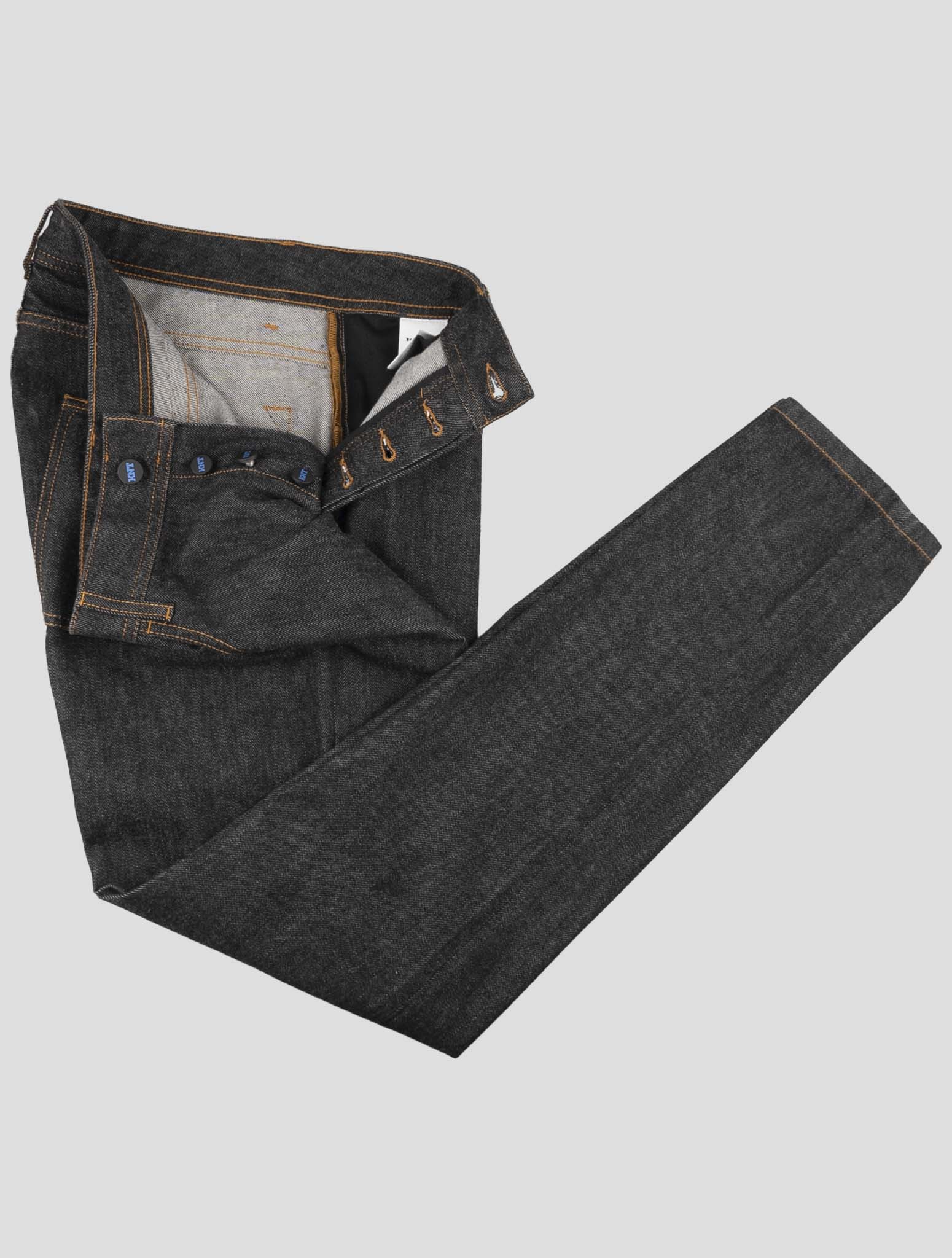 Kiton Knt Dark Gray Cotton Pe Pants