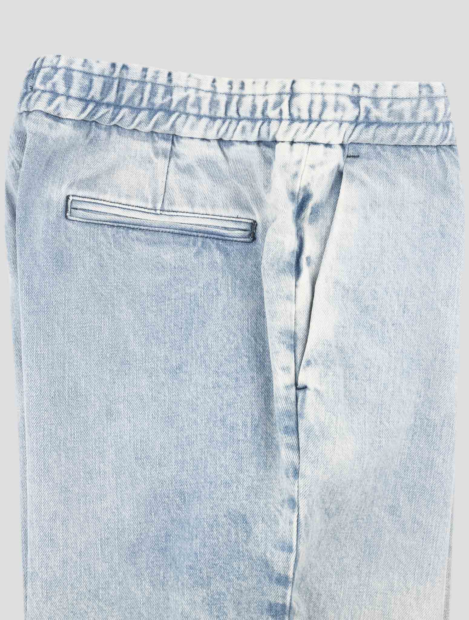Kiton Knt Light Blue Cotton Ea Pants