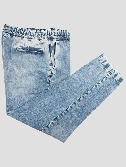 Kiton Knt Light Blue Cotton Ea Pants