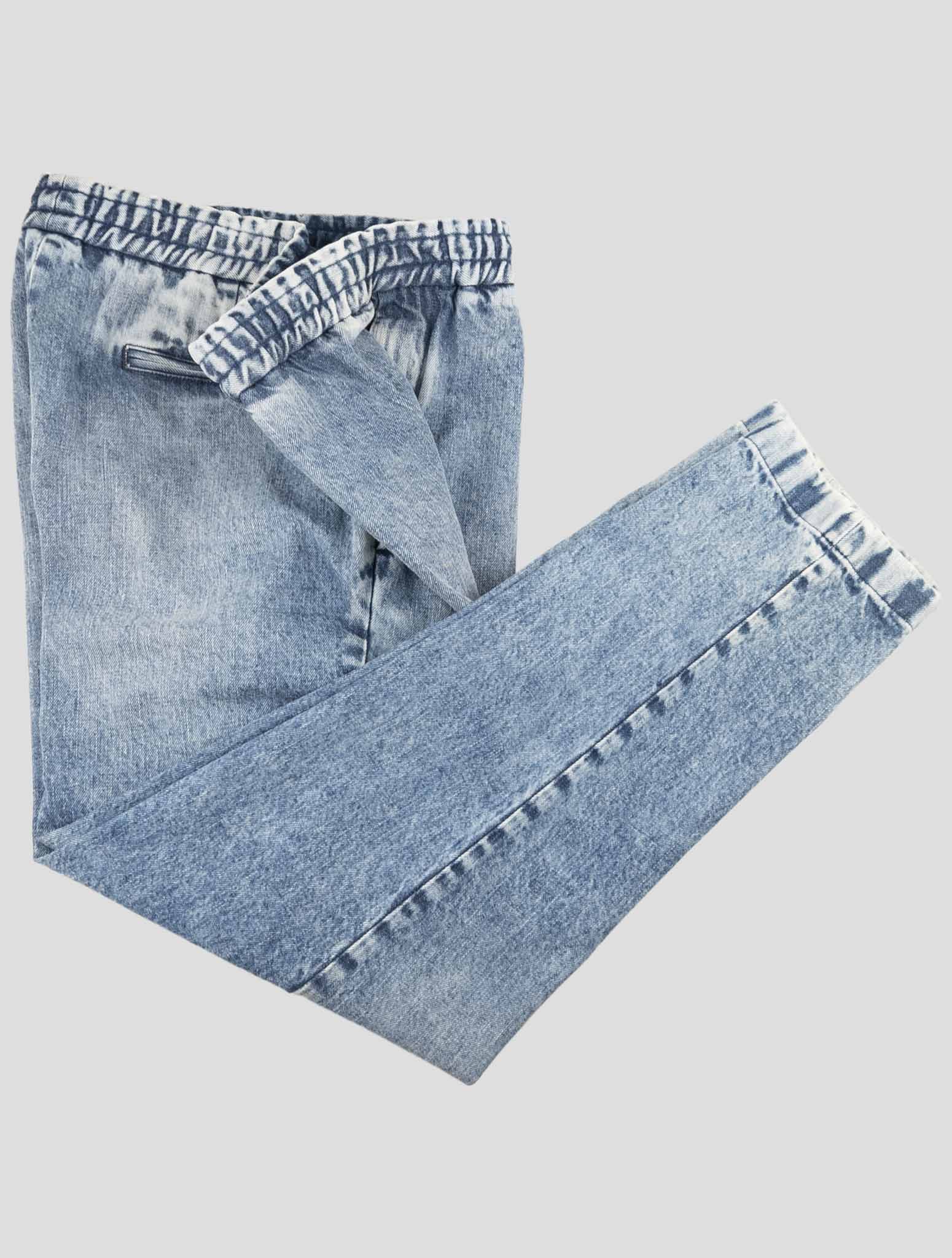 Kiton Knt Light Blue Cotton Ea Pants