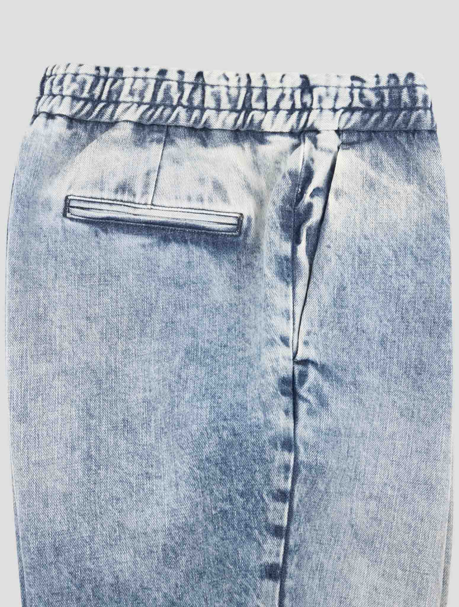 Kiton Knt Light Blue Cotton Ea Pants