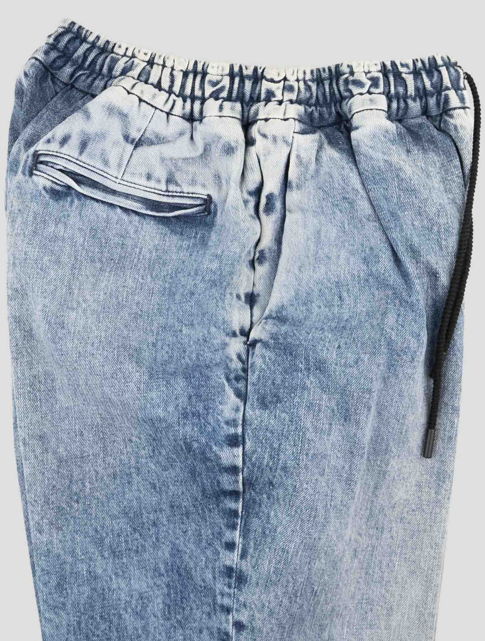 Kiton Knt Light Blue Cotton Ea Pants