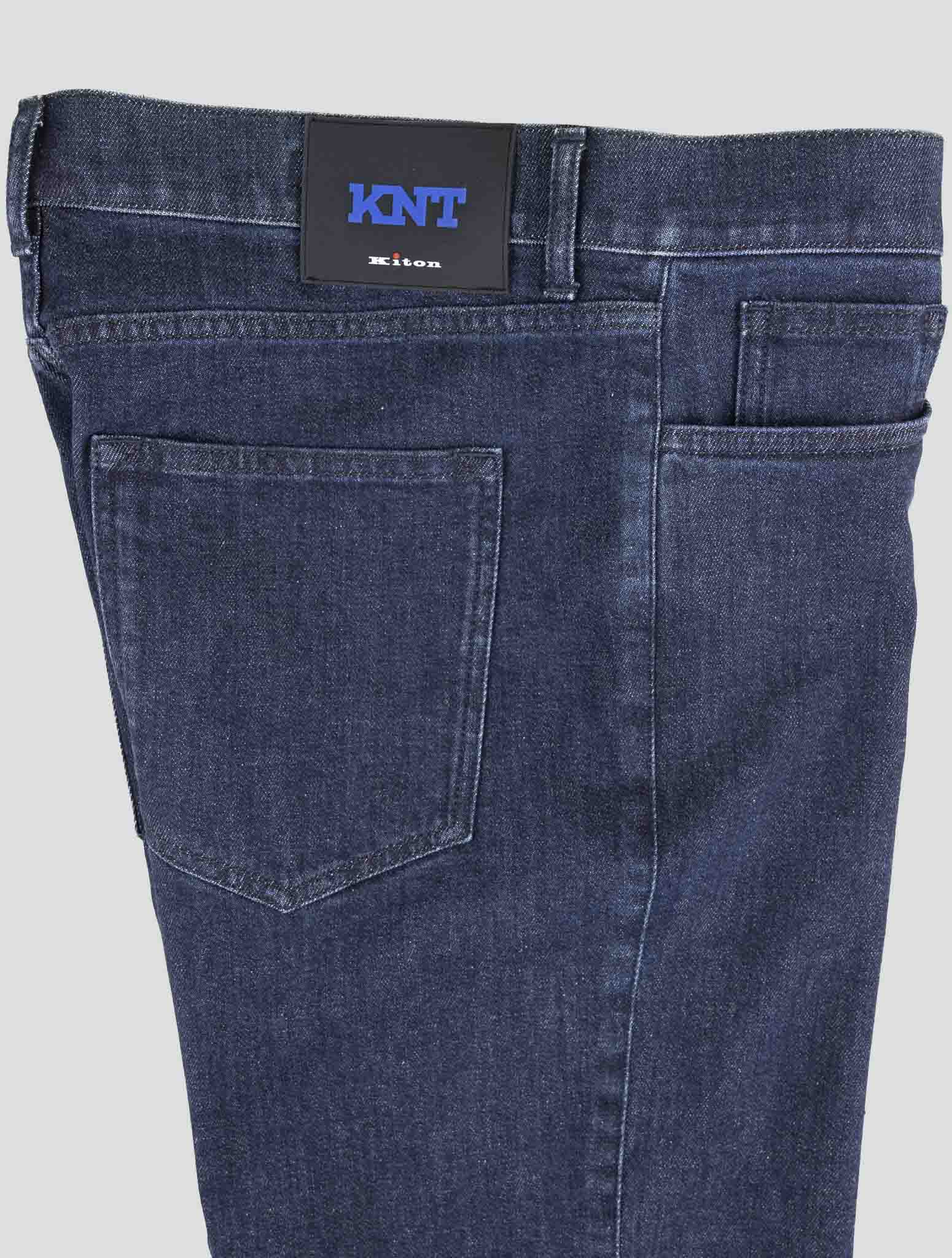 Kiton Knt Dark Blue Cotton Ea Jeans