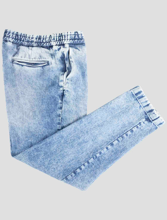 Kiton Knt Light Blue Cotton Ea Pants