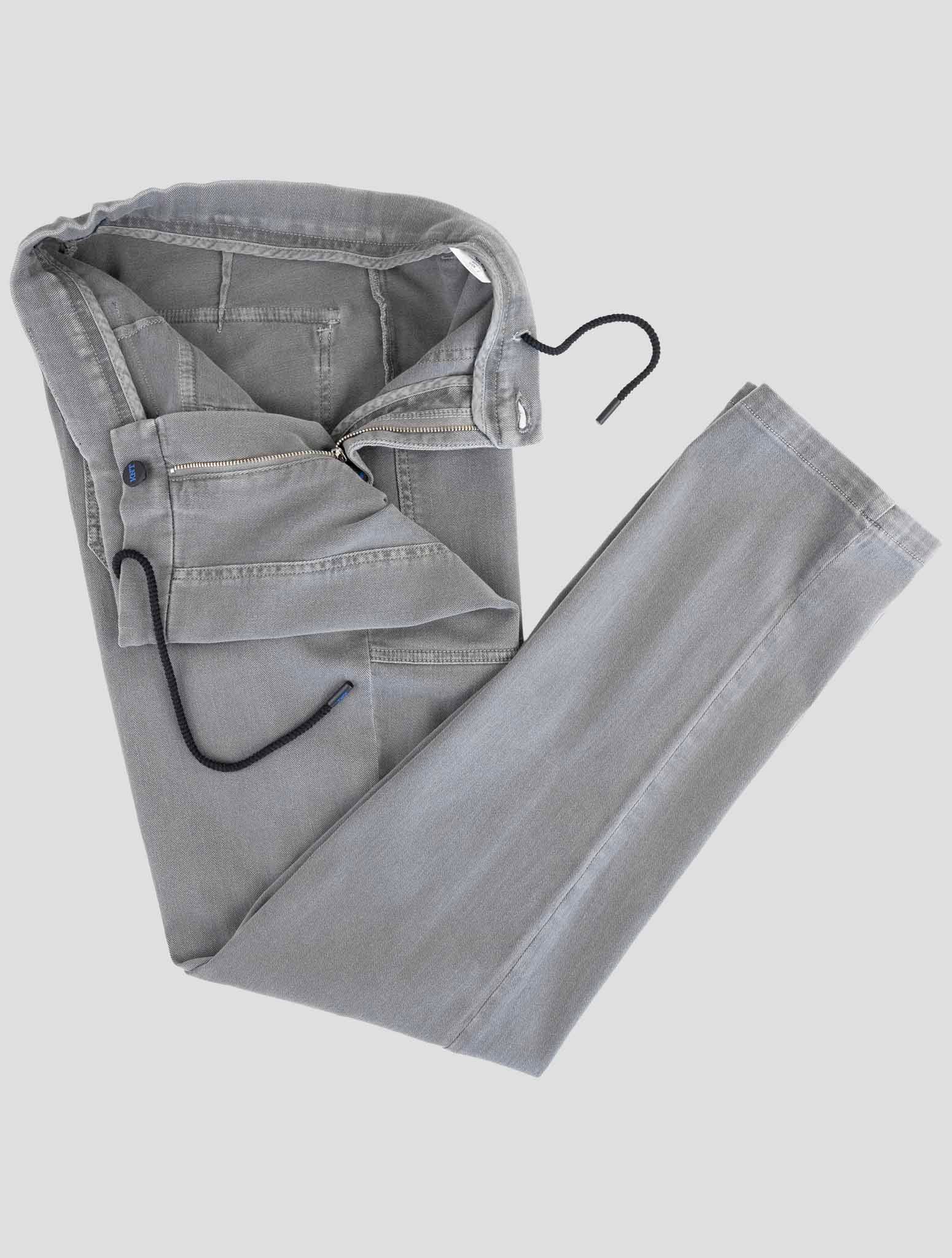 Kiton Knt Gray Cotton Cashmere Ea Pants