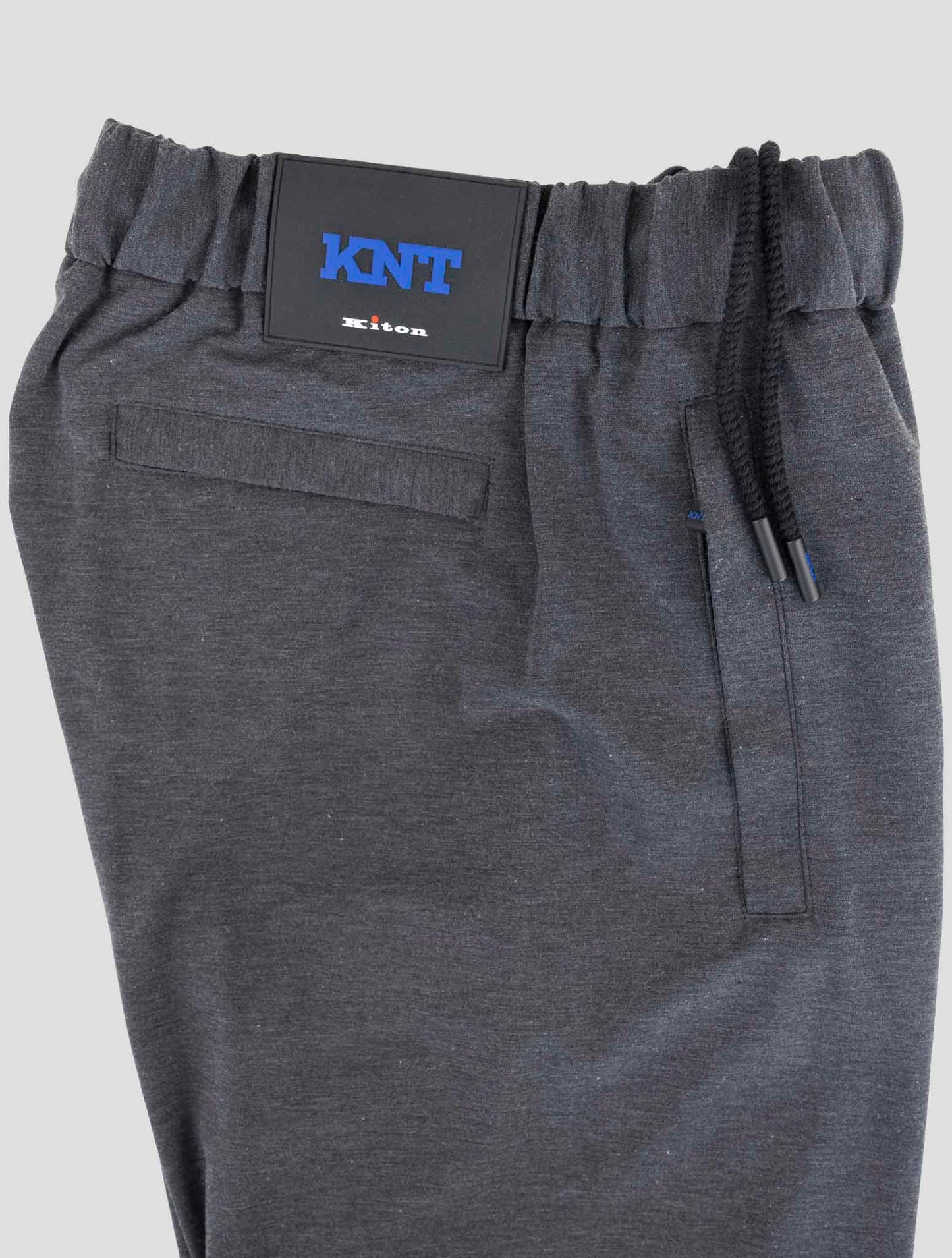 Kiton Knt Gray Cotton Pl Ea Pants