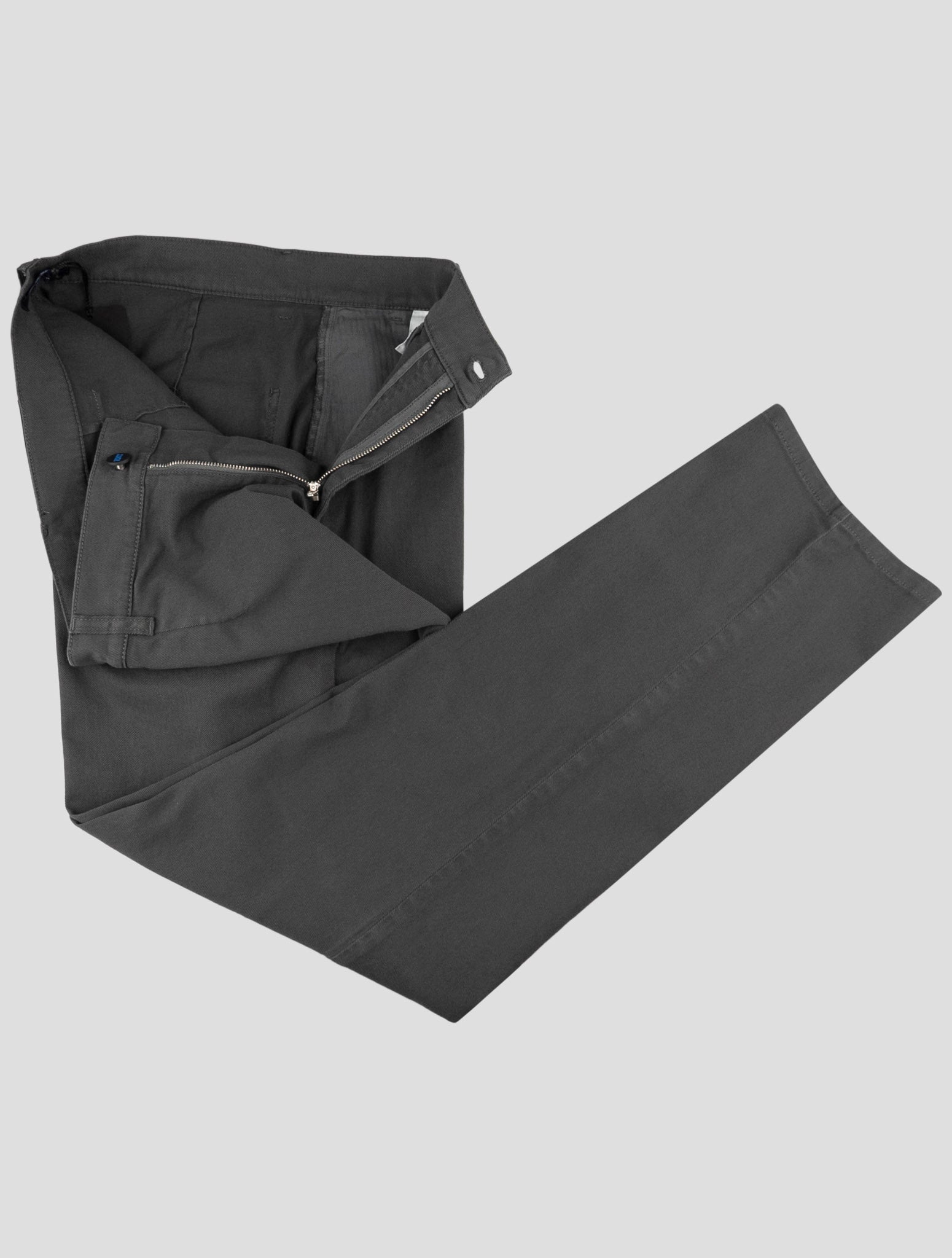 Kiton Knt Dark Gray Cotton Ea Pants