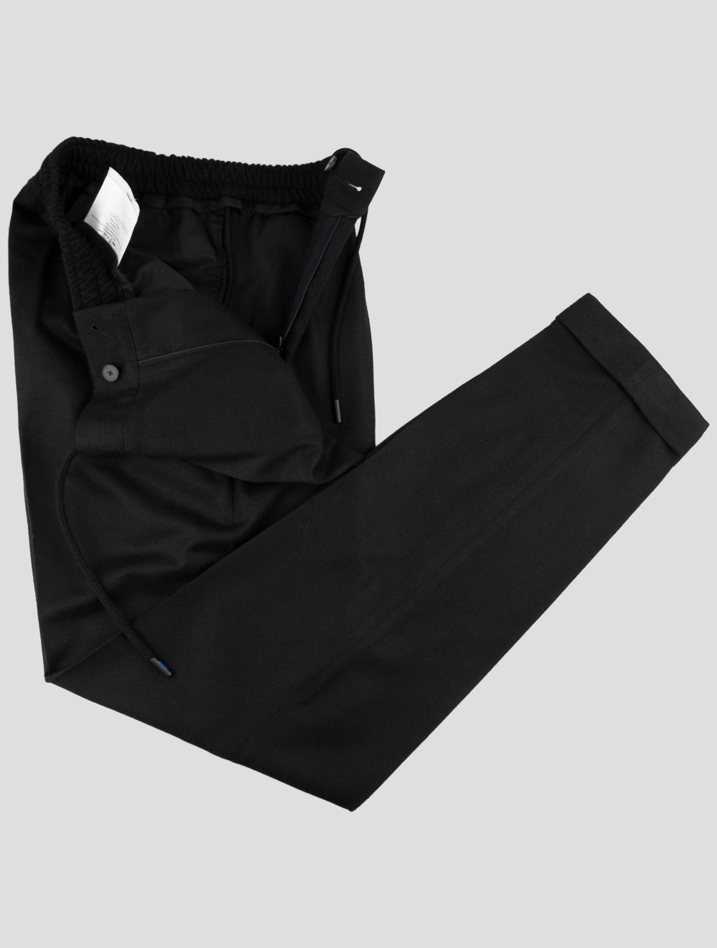 Kiton Knt Black Virgin Wool Pants