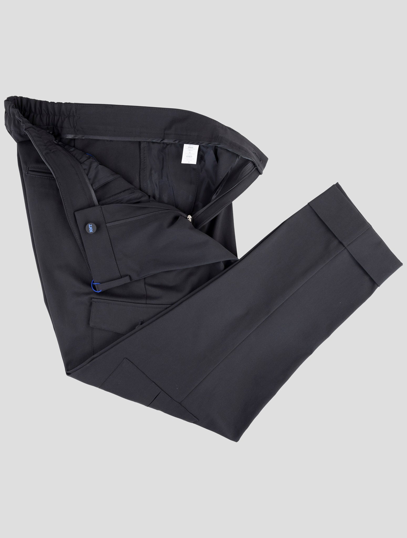 Kiton Knt Black Wool Pants