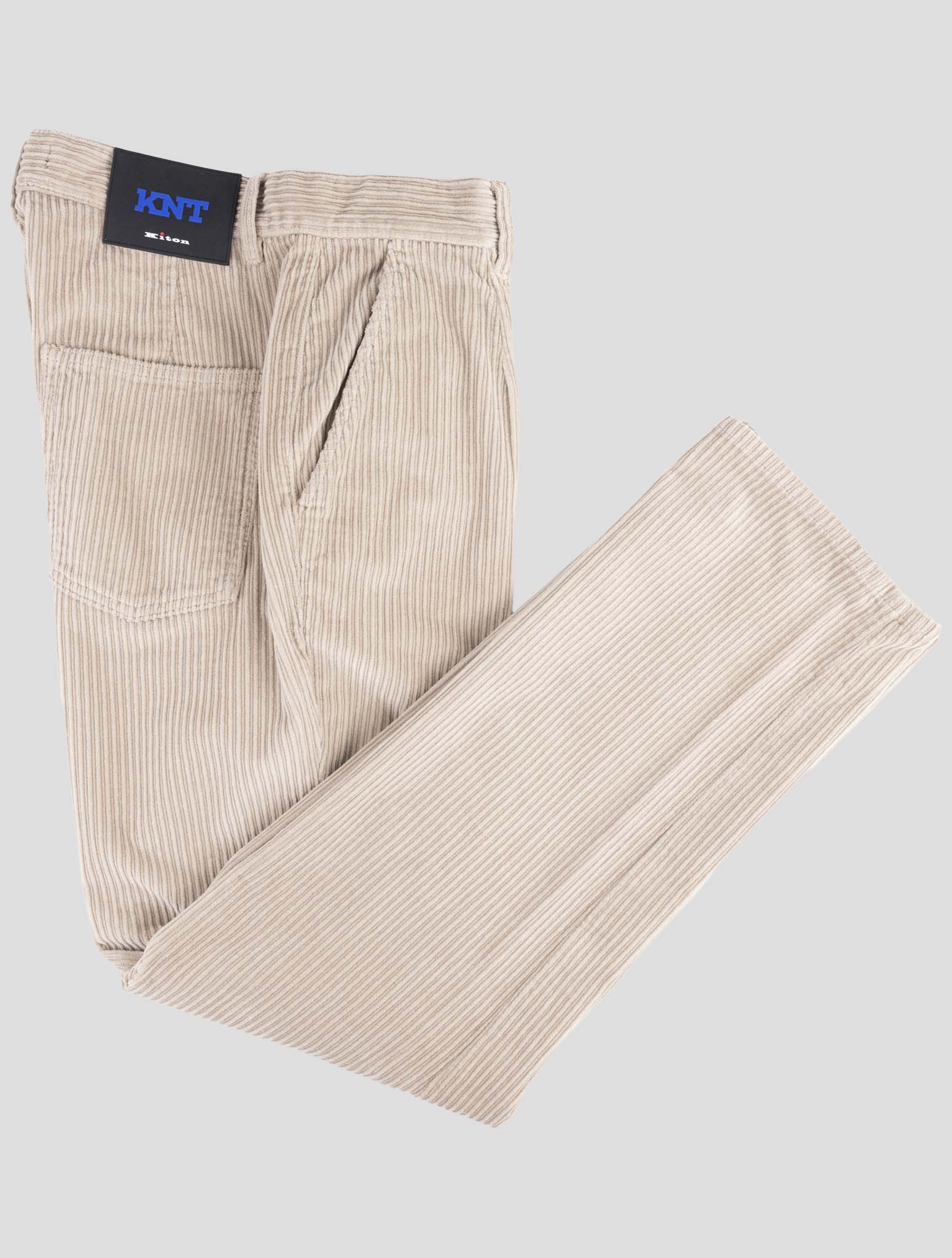 Kiton Knt Brown Cotton Ea Velvet Pants
