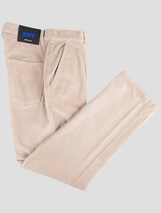 Kiton Knt Brown Cotton Ea Velvet Pants