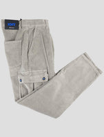 Kiton Knt Gray Cotton Ea Cargo Velvet Pants