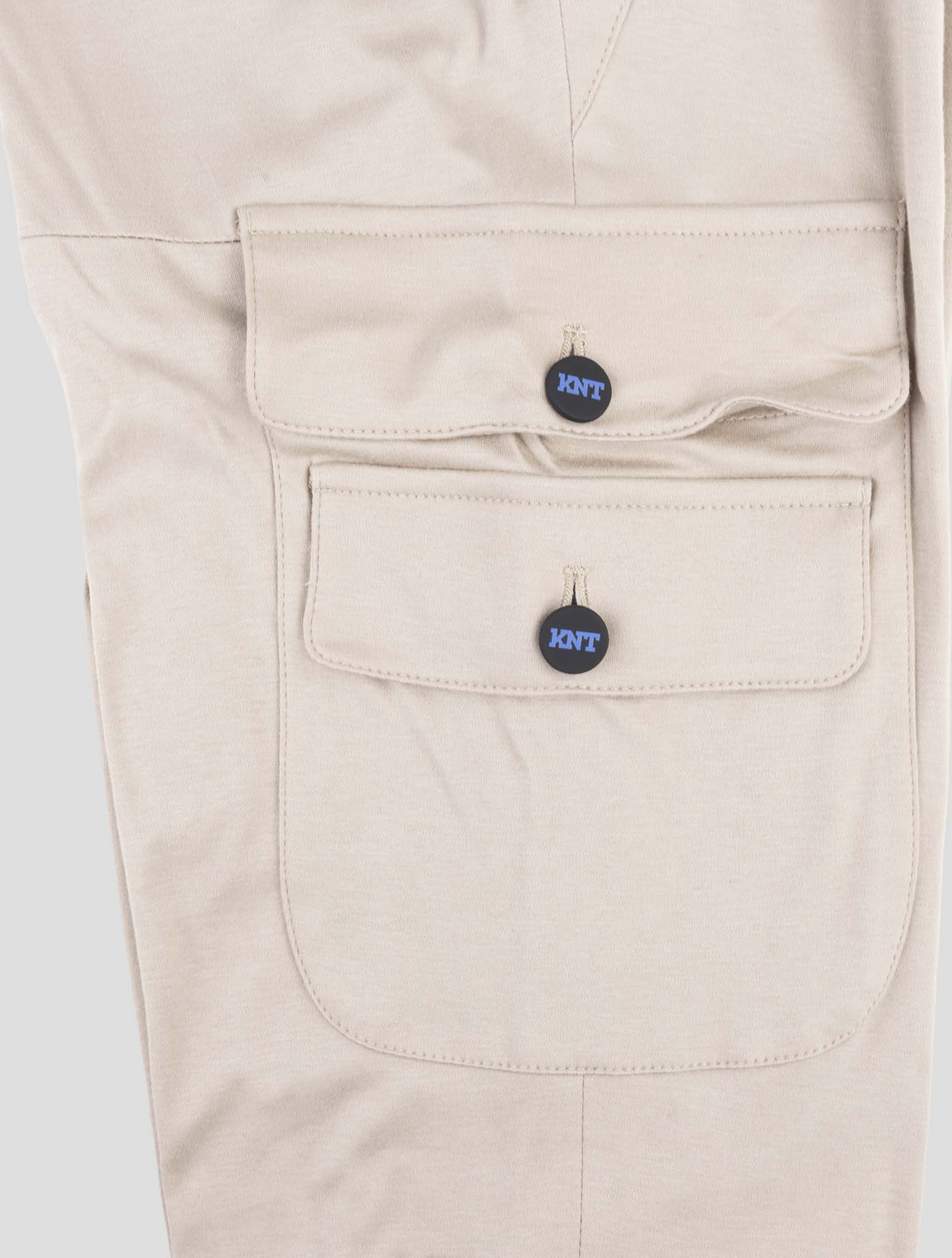 Kiton Knt Beige Cotton Cargo Pants