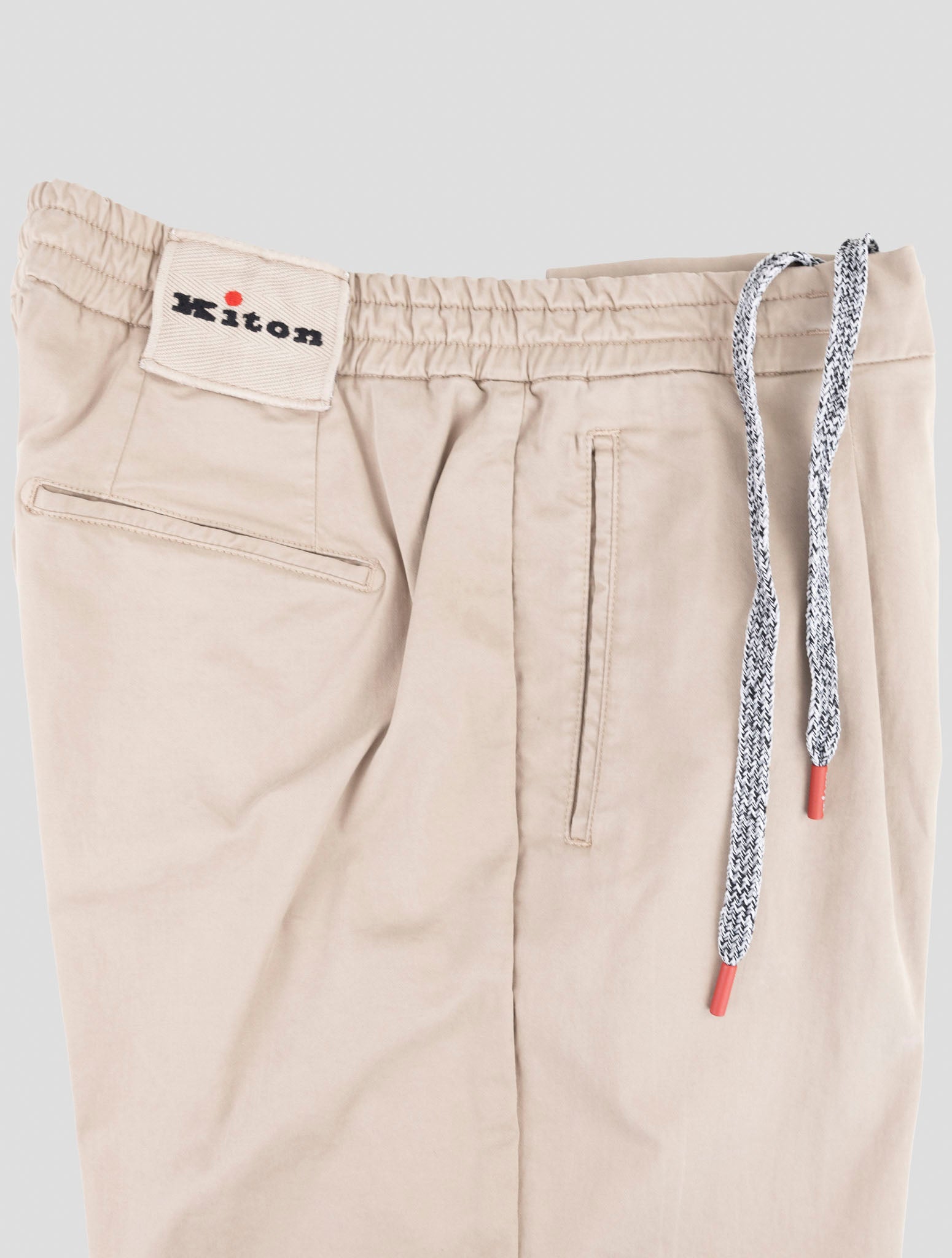 Kiton Knt Beige Cotton Ea Pants