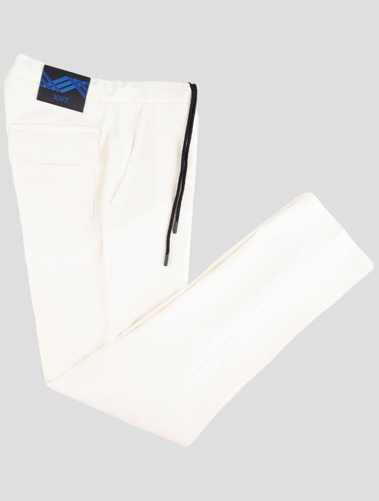 Kiton Knt White Cotton Cashmere Ea Pants