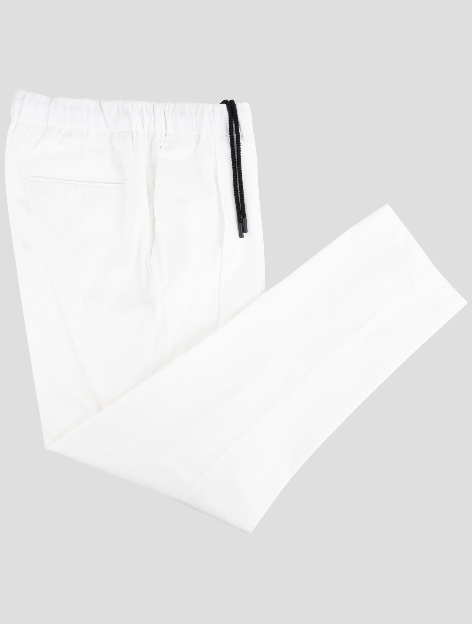 Kiton Knt White Cotton Pants