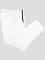Kiton Knt White Cotton Pants