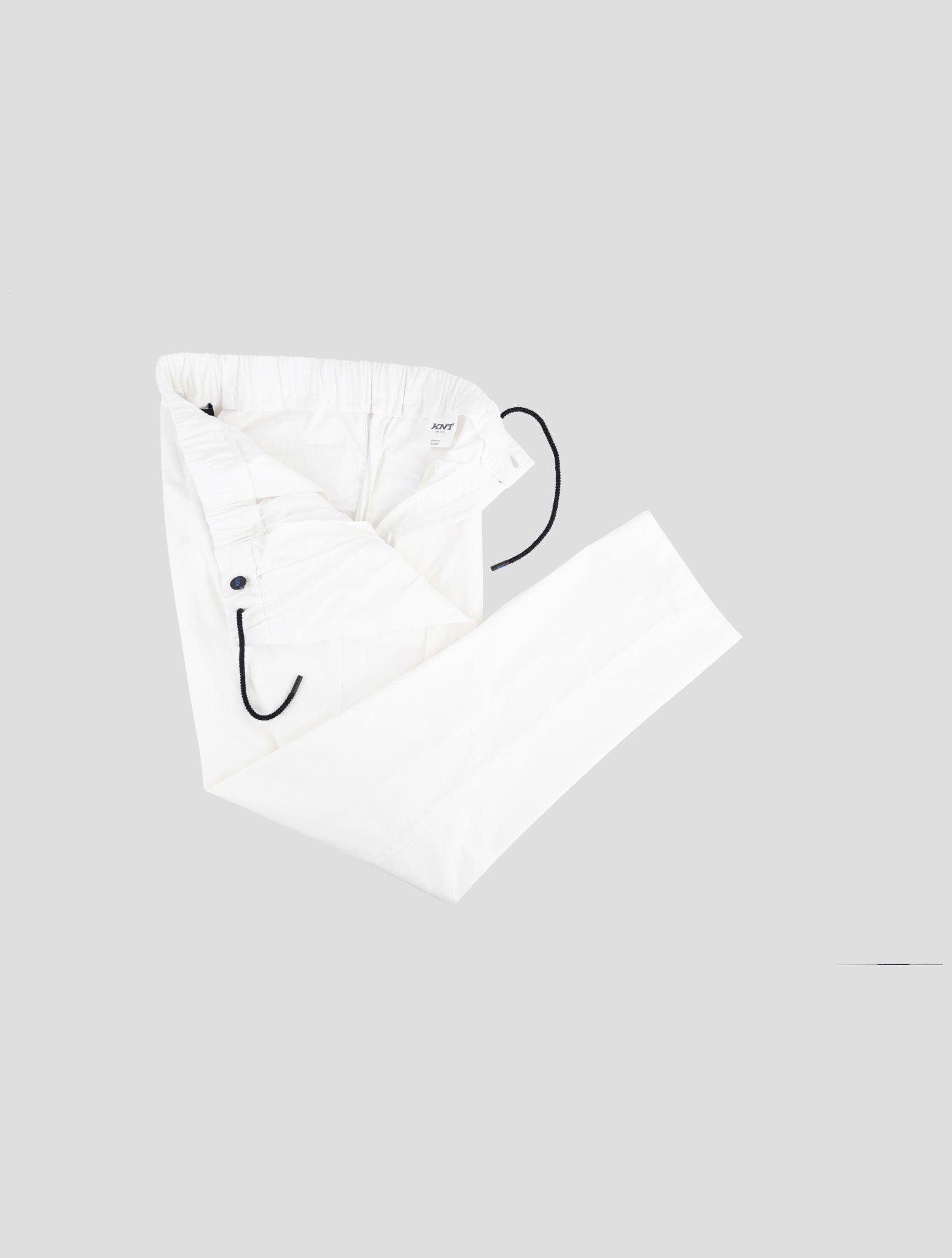 Kiton Knt White Cotton Pants