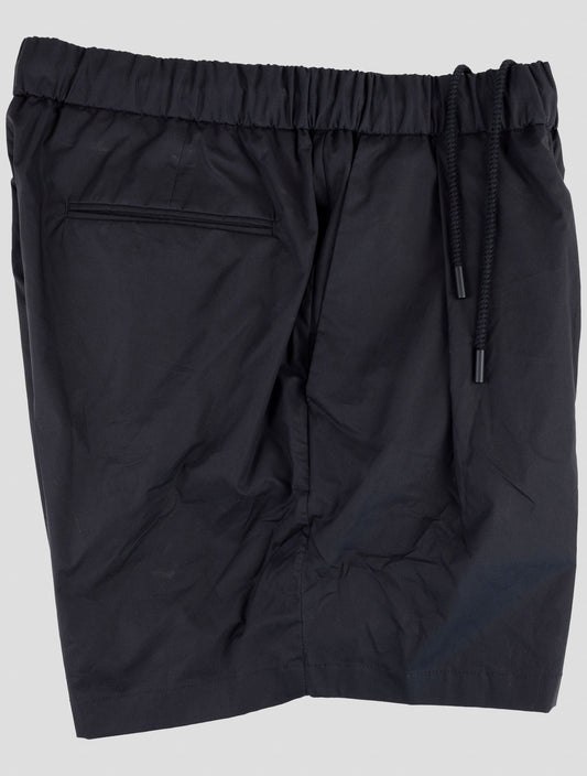Kiton Knt Black Cotton Short Pants
