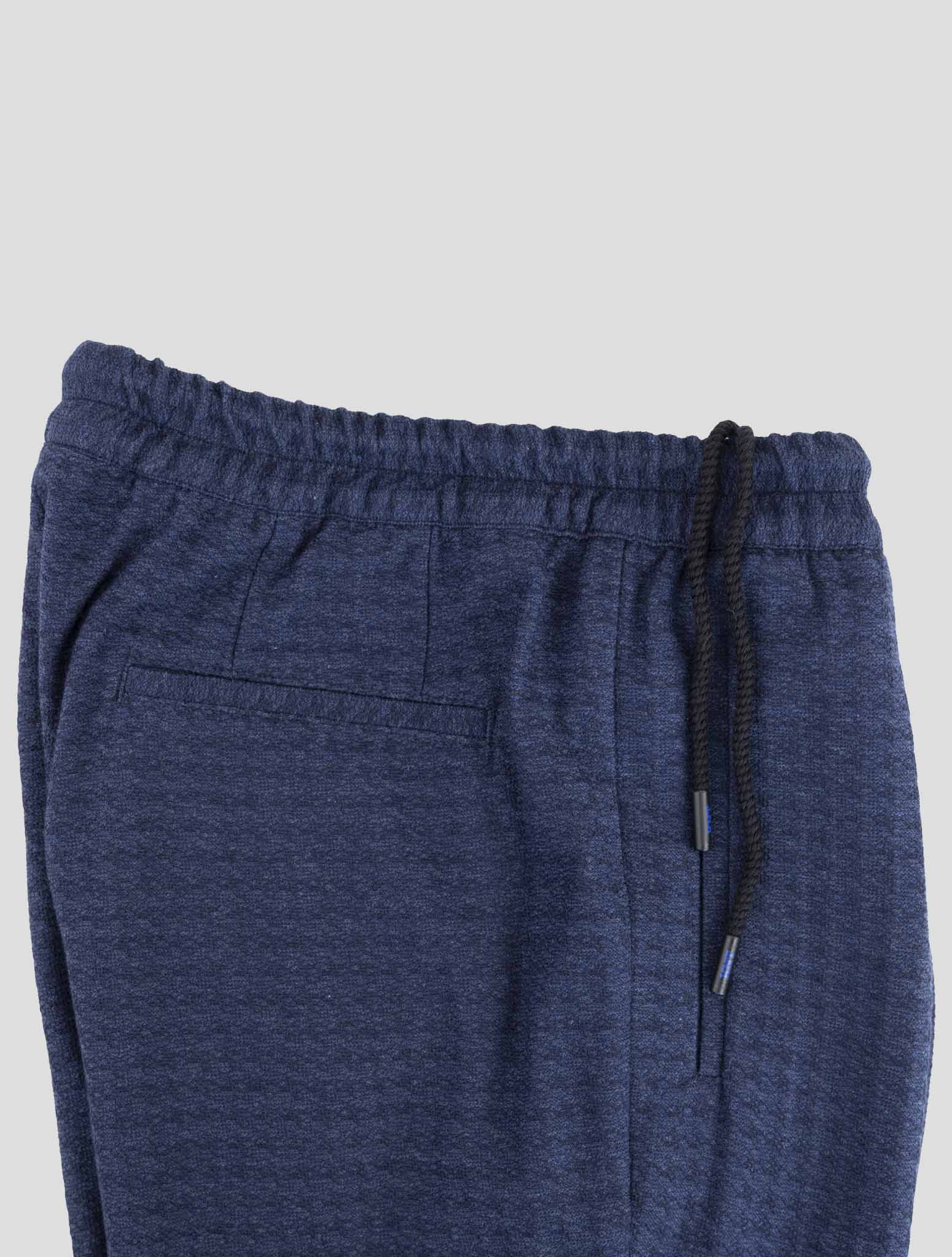 Kiton Knt Blue Cotton Cashmere Silk Pants