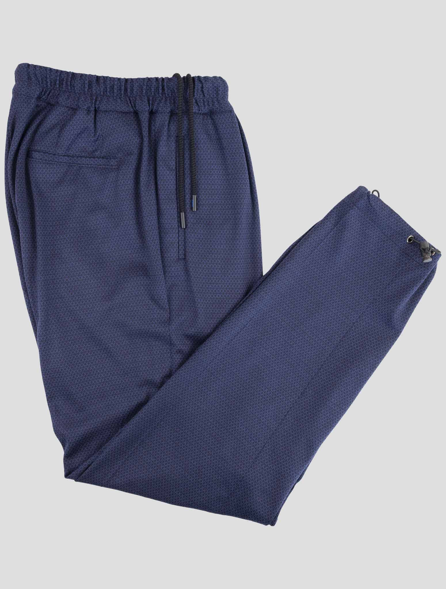 Kiton Knt Blue Wool Pants