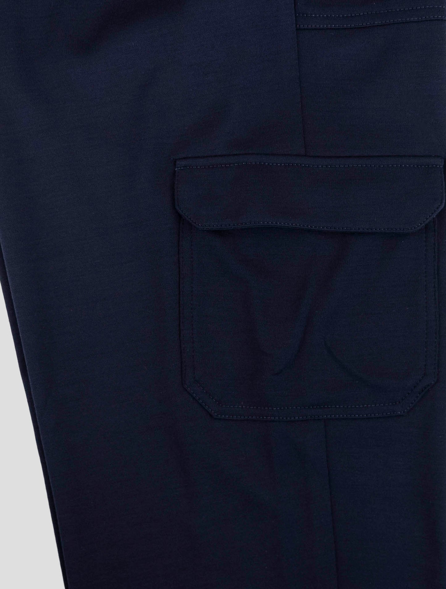 Kiton Knt Blue Virgin Wool Cargo Pants