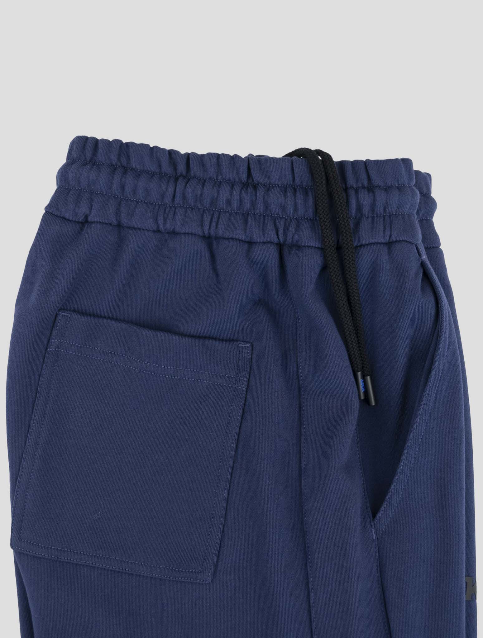 Kiton Knt Blue Cotton Jogging Pants
