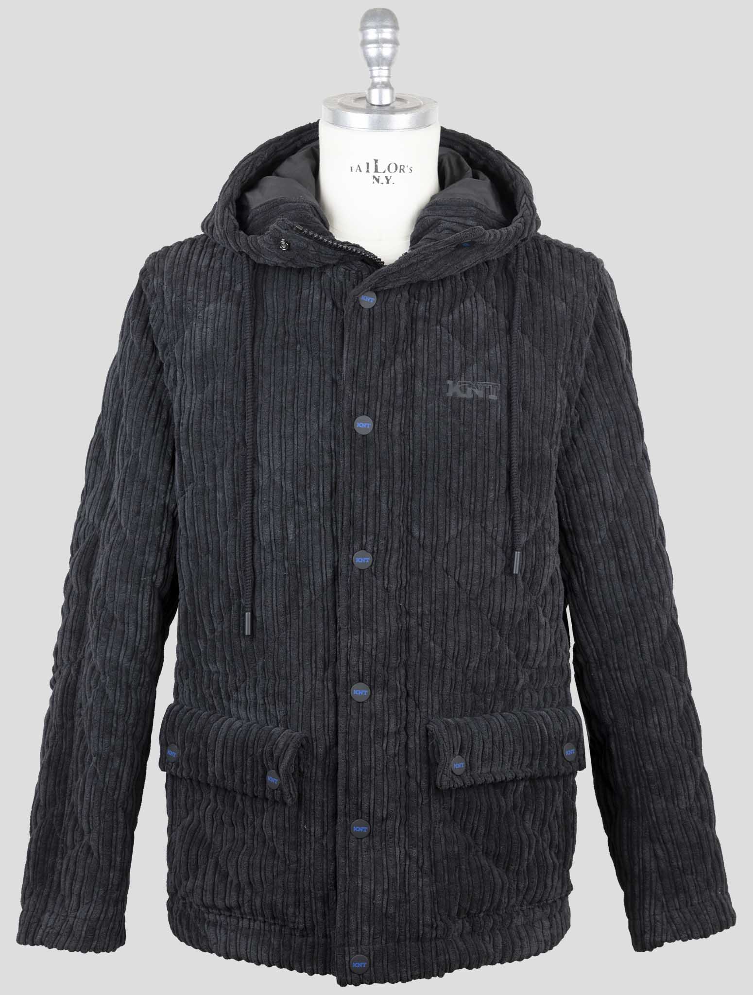 Kiton Knt Black Pl Pa Velvet Coat