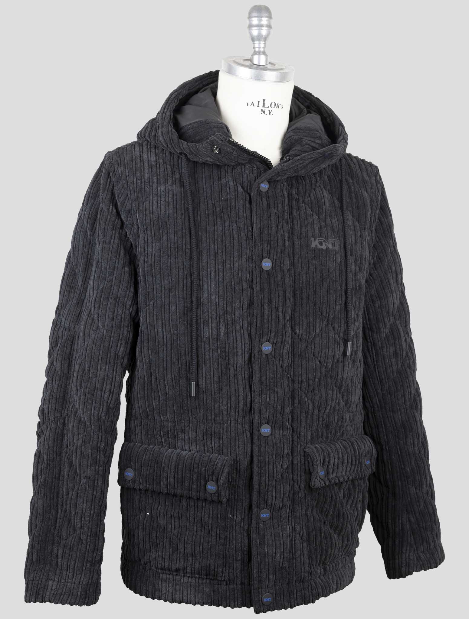 Kiton Knt Black Pl Pa Velvet Coat