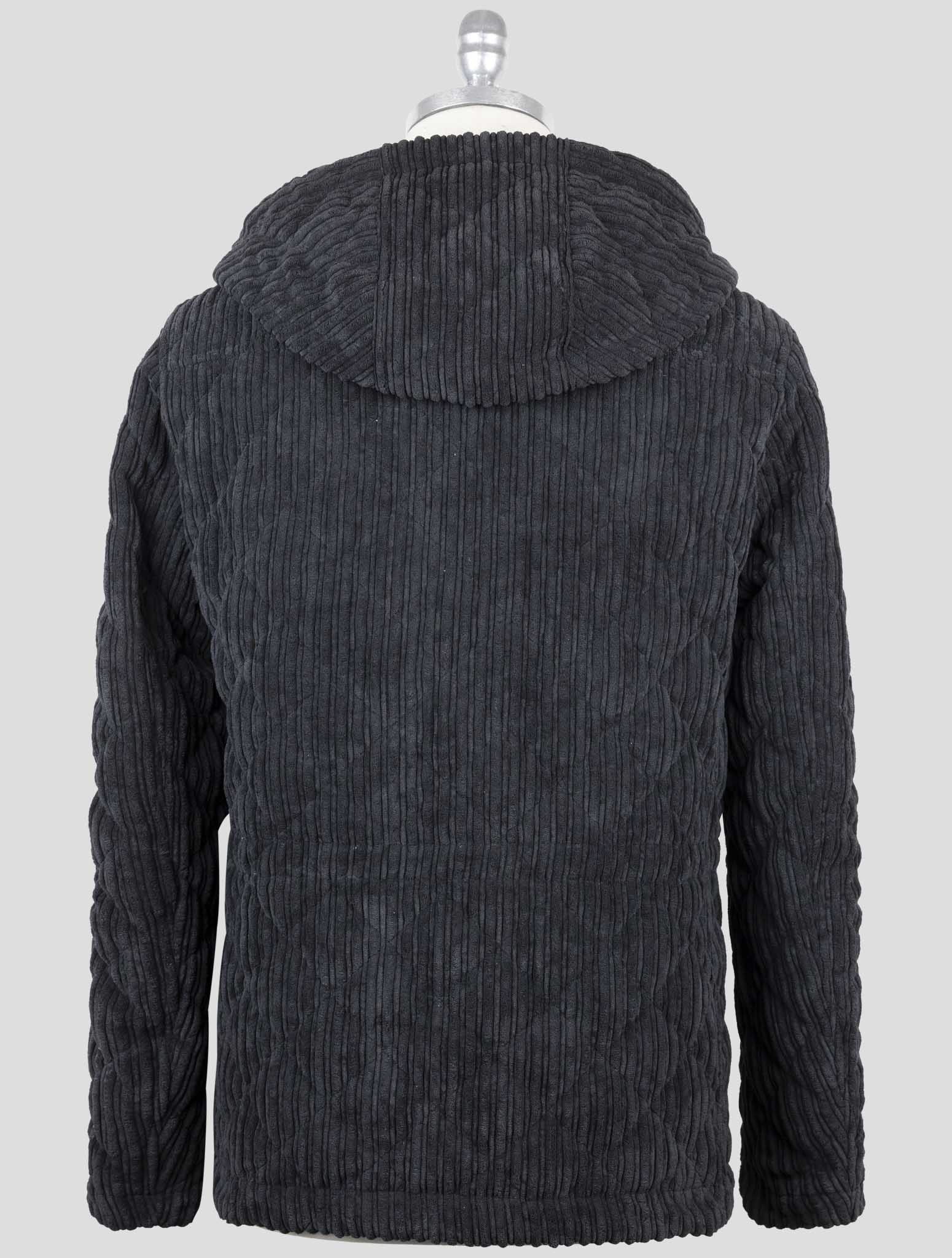 Kiton Knt Black Pl Pa Velvet Coat