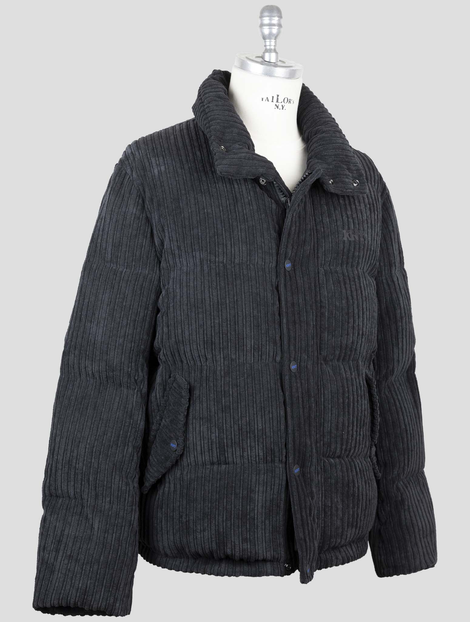 Kiton Knt Black Pl Pa Velvet Coat