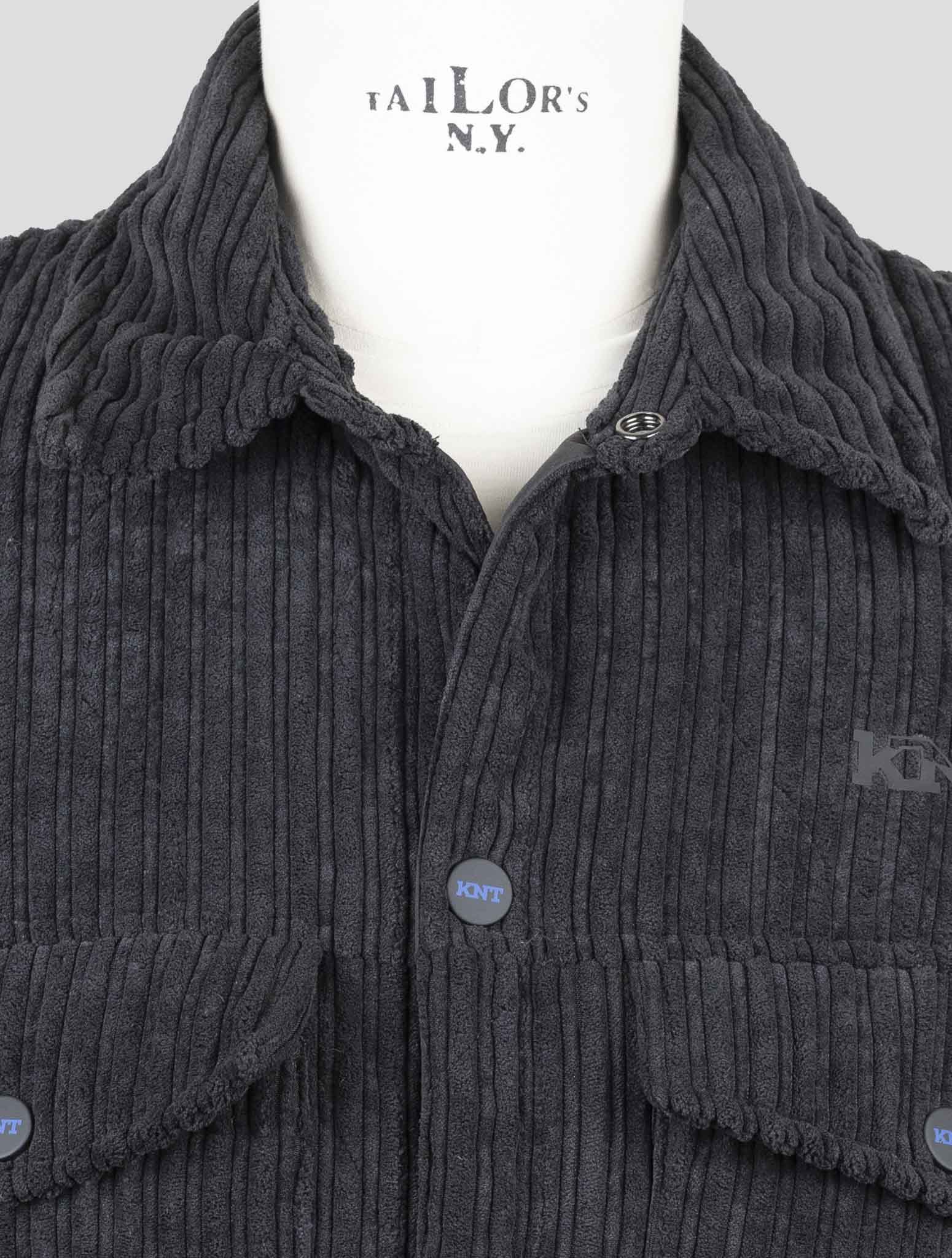Kiton Knt Black Pl Pa Velvet Coat