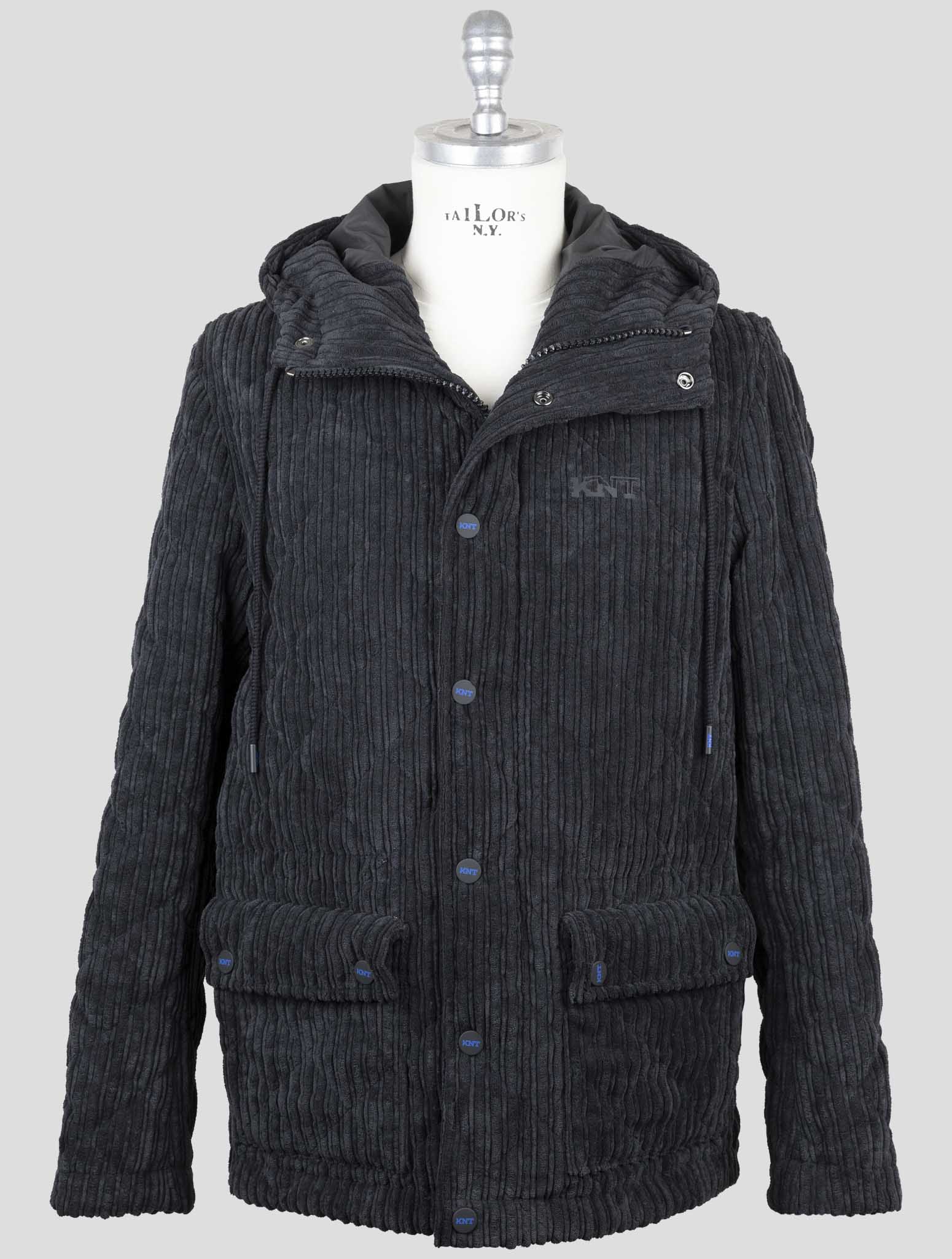 Kiton Knt Black Pl Pa Velvet Coat