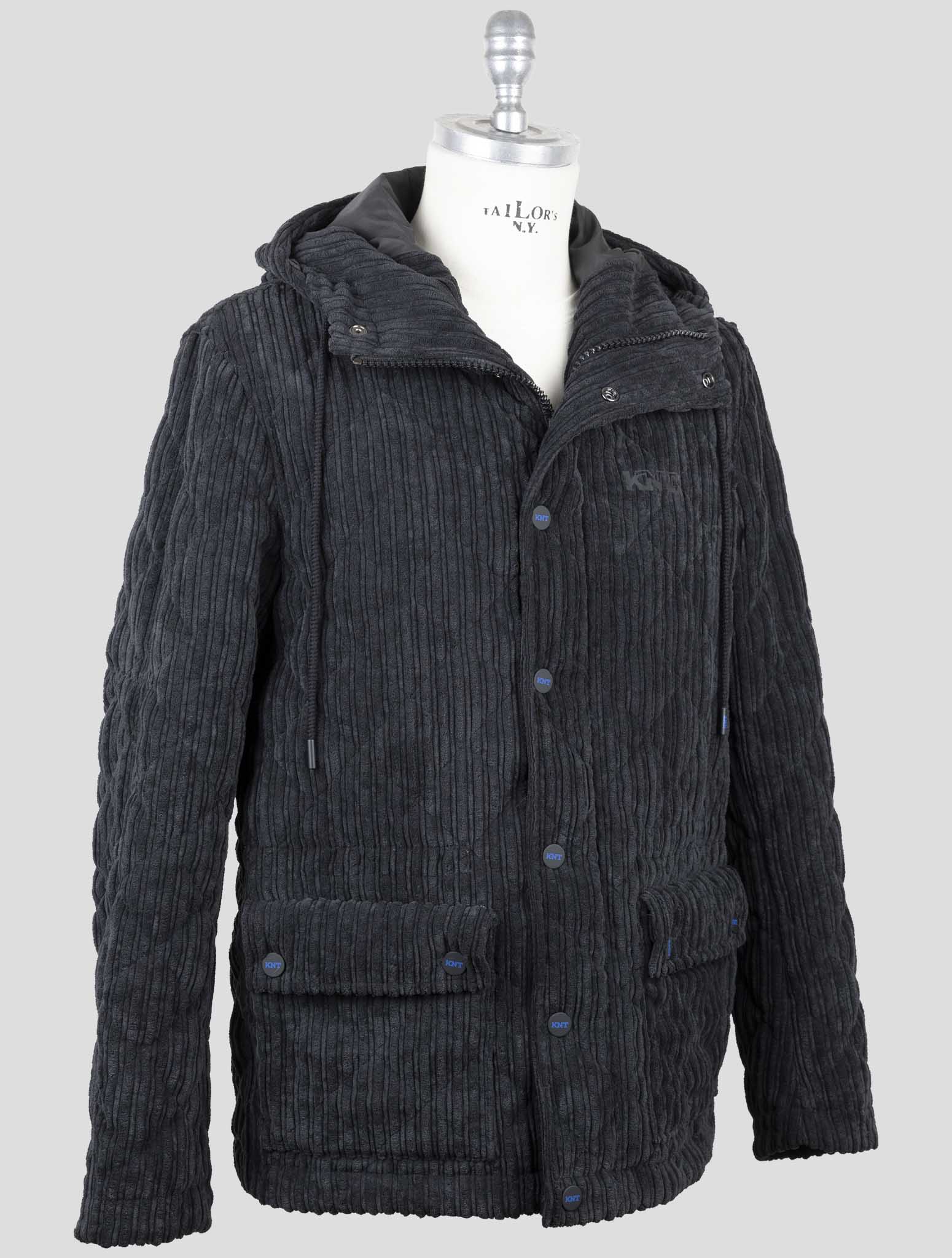 Kiton Knt Black Pl Pa Velvet Coat