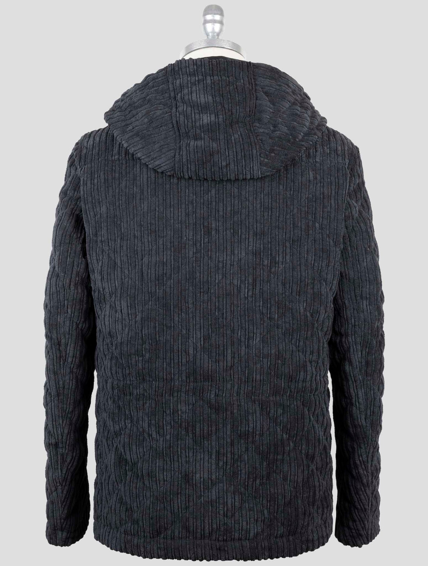 Kiton Knt Black Pl Pa Velvet Coat