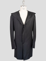 Kiton Knt Gray Virgin Wool Overcoat