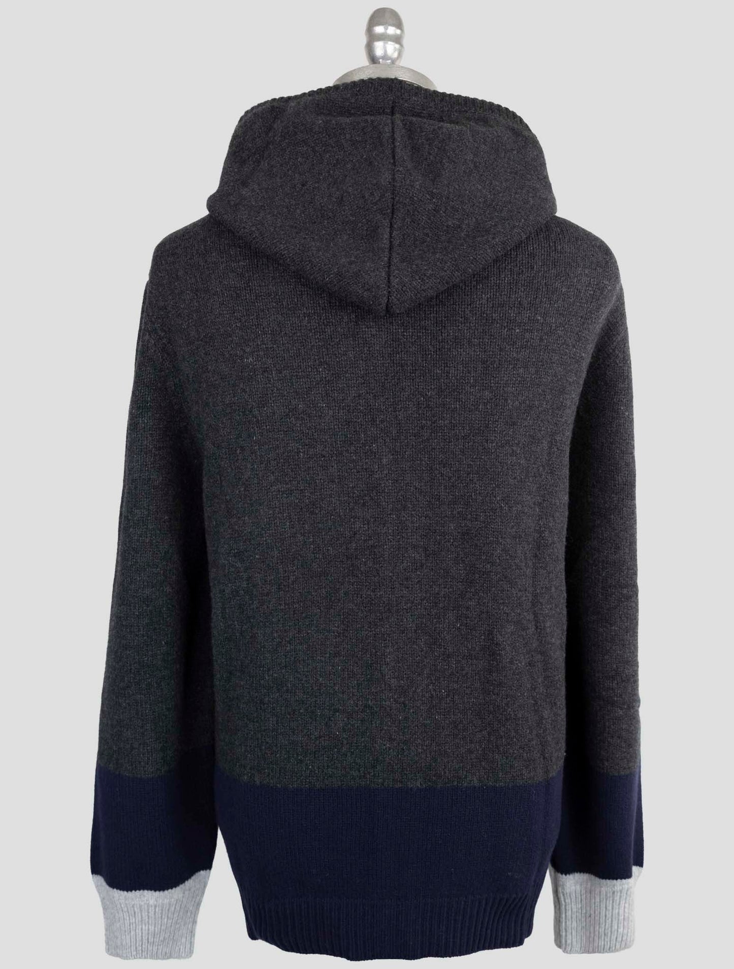 Kiton Multicolor Wool Sweater Full Zip Hoodie