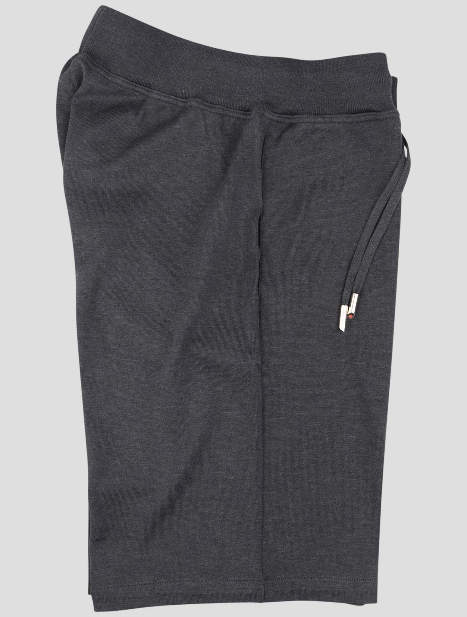 Kiton Dark Gray Cotton Jogging Pant