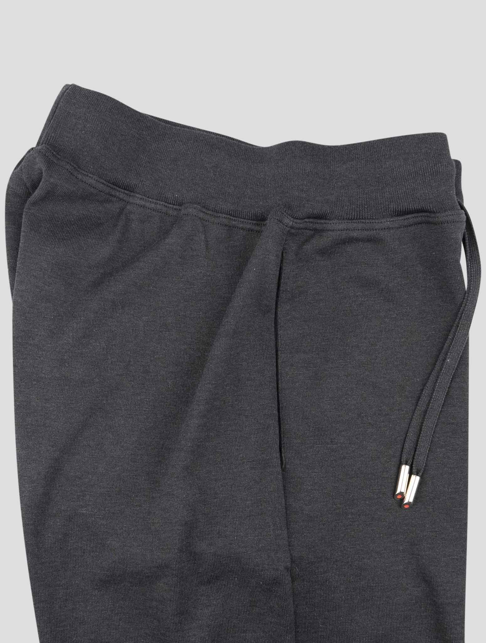 Kiton Dark Gray Cotton Jogging Pant