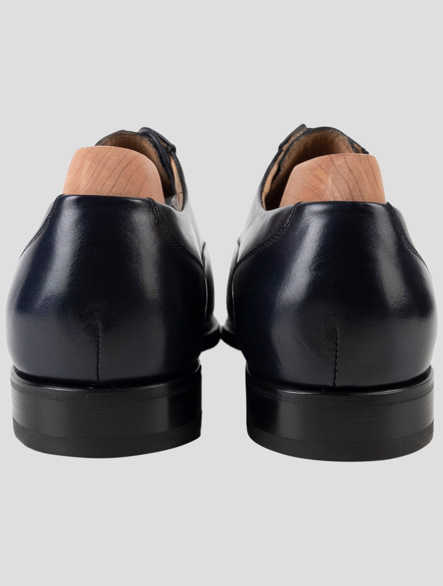 Kiton Blue Leather Dress Shoes