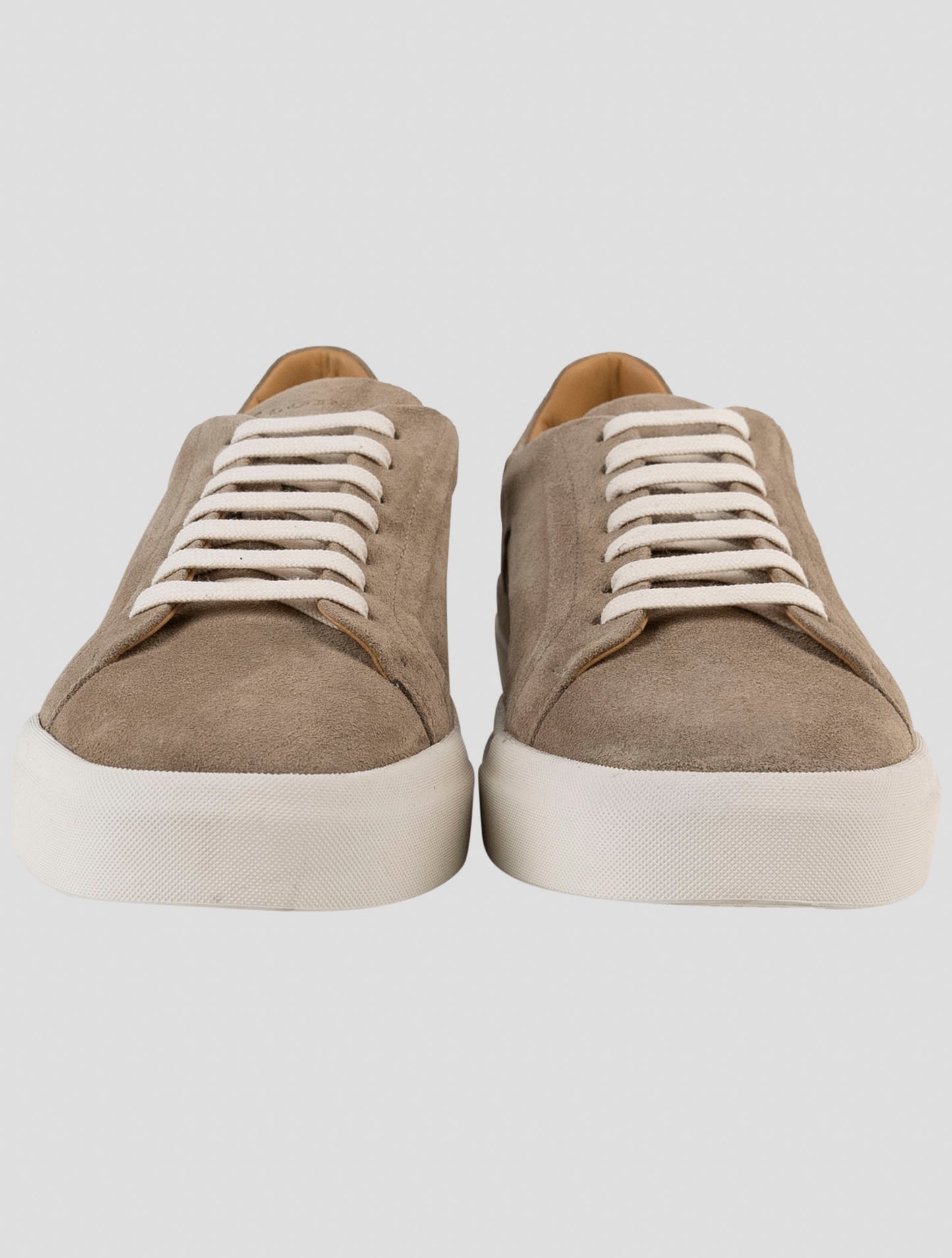 Kiton beige Leather Sneakers