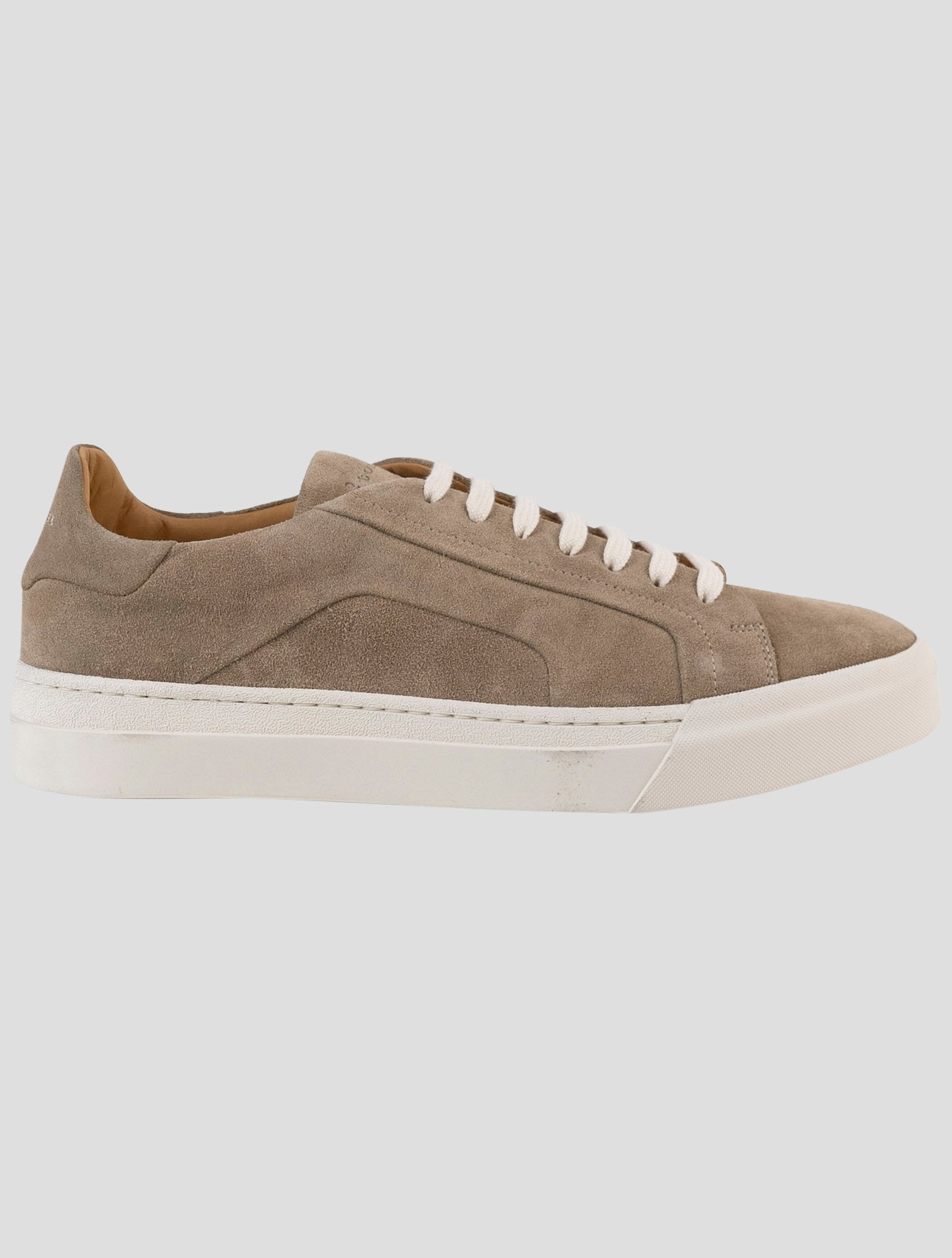 Kiton beige Leather Sneakers