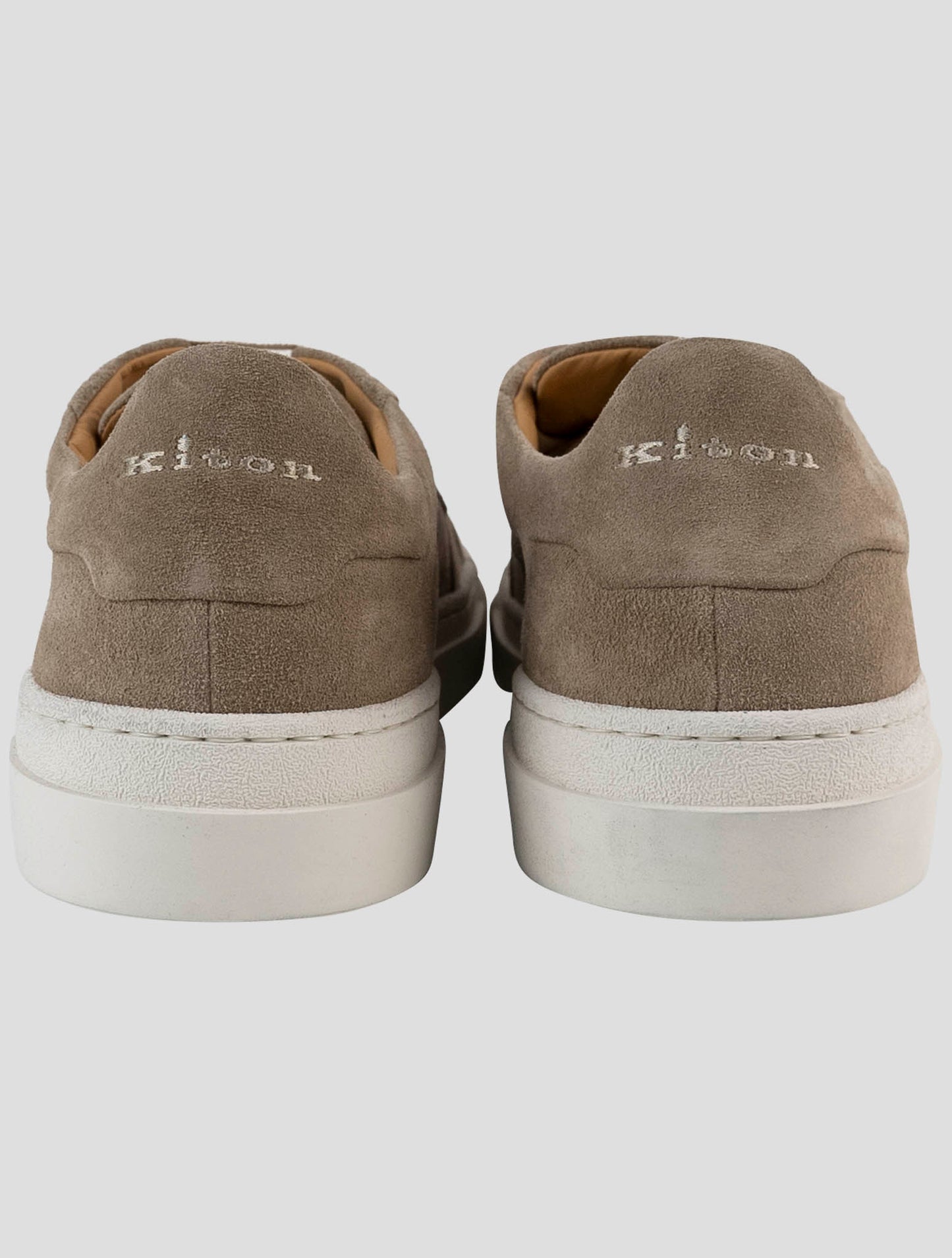 Kiton beige Leather Sneakers