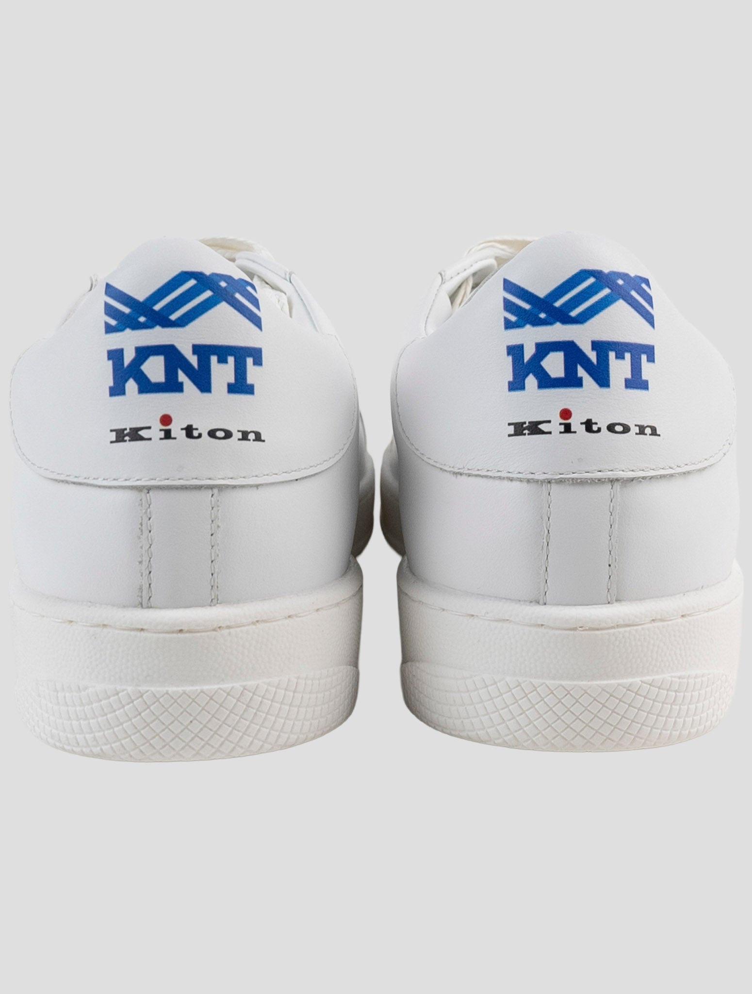 Kiton Knt White Leather Sneakers
