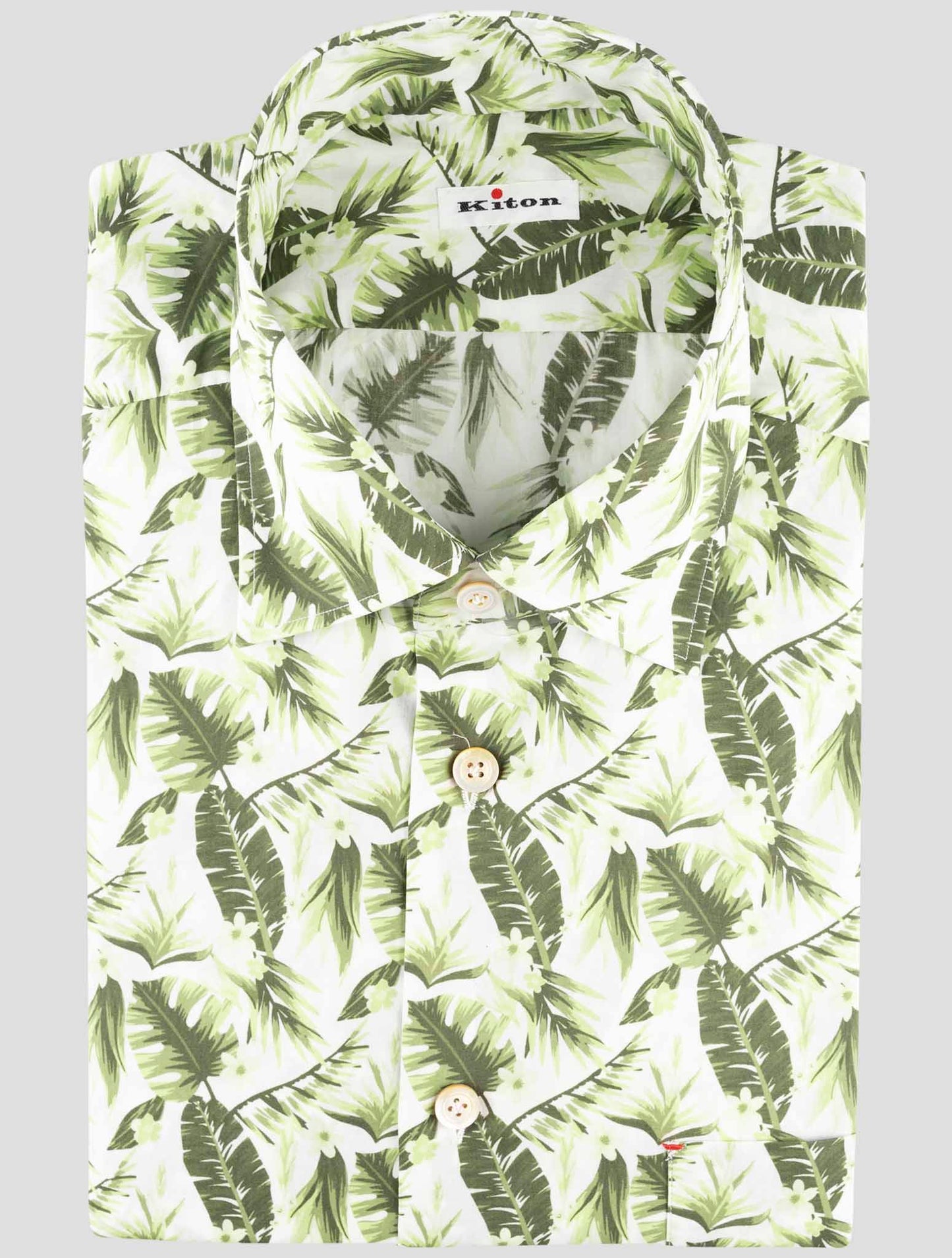 Kiton Multicolor Cotton Shirt